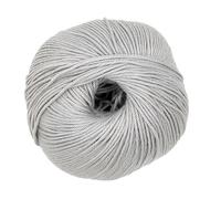 100% Cotton Double Knitting Yarn - Soft, Matte Finish - Lightweight & Breathable - Ideal for Summer Garments, Baby Items & Accessories - 50g - Simply Cotton DK 207 Silver Birch