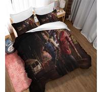 100% Cotton Duvet Cover Double Kids Resident Evil Bedding Set Printed Quilt Cover Set White And Blue All Season Bedding Set (135x200cm(Single),Resident Evil 06)