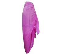 100% Cotton Extra Large Plus Size 200 x 110cm Sarong Beach Pareo Dress Wrap Swimwear Cover SACL Clothing (Light and Dark Pink)