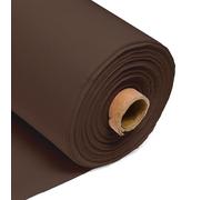 100% Cotton Fabric 60 Inch 150cm Wide 150GSM Material for Sewing, Dressmaking, Quilting, Curtain Linings, Pillowcases & Totes Fabric by The Half Metre by Discount Fabrics LTD(Brown, 5m)