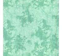 100% Cotton Fabric John Louden Mystic Vines Floral Flower Shaw Court - Mint (Sold Per Metre)