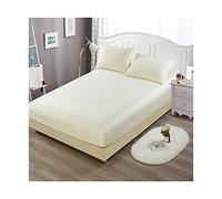 100% Cotton Fitted Sheet 22cm Extra Deep Pocket Luxury Premium Hotel Quality Soft Breathable Hypoallergenic Bottom Bed Linen For Single Double King Super King 1 Piece Only Easy Care Machine Washable
