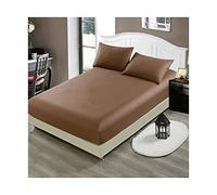 100% Cotton Fitted Sheet 22cm Extra Deep Pocket Luxury Premium Hotel Quality Soft Breathable Hypoallergenic Bottom Bed Linen For Single Double King Super King 1 Piece Only Easy Care Machine Washable