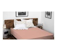 100% Cotton Fitted Sheet - 57 Thread Count - Size 90 x 190 cm - Pink - 30 cm Deep - Tight Weave - Soft, Breathable, Washable