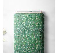 100% Cotton Gustav Klimt Symbolist Painters Printed Design Quilting Craft Dress Quality Sewing Fabric Material | 55" - 140 cm Wide (per Metre, White Roses)