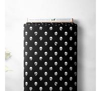 100% Cotton Halloween Spooky Design Children Kids Craft Quality Fabric Material | 55" - 140 cm Wide (Per Metre, Crackelled Skulls)