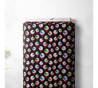 100% Cotton Halloween Spooky Design Children Kids Craft Quality Fabric Material | 55" - 140 cm Wide (Per Metre, Scary Eyes)