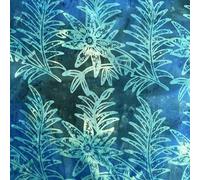 100% Cotton Hand Dyed Indian Bali Batik Printed Designed Quilting Craft Dress Making Fabric Material | 44" - 112 cm Wide (per Metre, Stars Fruit Green)