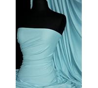 100% Cotton Interlock Knit T-Shirt Fabric | Soft Stretch Double Knit Jersey | Over 50 Colours | Oeko-Tex Certified | by Tia Knight (Q60) (Duck Egg Blue)
