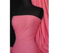 100% Cotton Interlock Knit T-Shirt Fabric | Soft Stretch Double Knit Jersey | Over 50 Colours | Oeko-Tex Certified | by Tia Knight (Q60) (Barbie Pink)