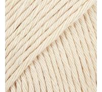 100% Cotton Knitting and Crochet Yarn, 4 or Medium, Aran Weight, Drops Paris, 1.8 oz 82 Yards per Ball (75 Cream)