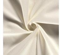 100% Cotton Micro Waffle Honeycomb Pique Fabric Material Off White 1MTR