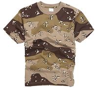 100% Cotton Military Style T-shirt - U.S Desert/Chocolate Chip Camouflage