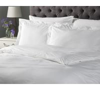 100% Cotton Percale Plain White Hotel Quality King Size Duvet Cover