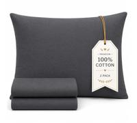100% Cotton Pillow Cases 2 PacK (50x70) cm Dark Grey