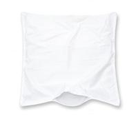 100% Cotton Pillow Shell Replacement, Empty DIY Pillow Casing for Custom Filling, Sew to Close Design, No Zipper, 400 Thread Count, Solid White, Super Standard 20x28