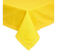 100% Cotton Plain Fabric Tablecloth Square Rectangular Round Dining Table Cover