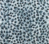 100% Cotton Poplin Fabric - Animal Leopard Print on Grey - Craft Fabric Material by The Metre (CP0880GREY)
