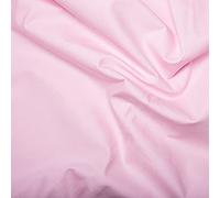100% Cotton Poplin Fabric - Plain Light Pale Pink - Craft Fabric Material Metre
