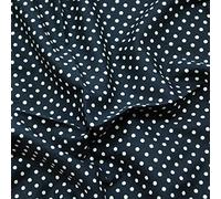 100% Cotton Poplin Fabric Rose & Hubble 3mm Spots Polka Dots - Navy (Price Per Metre)
