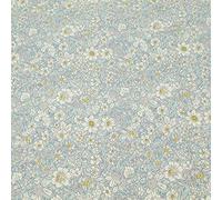 100% Cotton Poplin Fabric Rose & Hubble Floral Ditsy Petal Flowers - Sky (Price Per Metre)