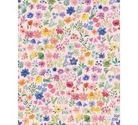 100% Cotton Poplin Floral Spring Dancing Petals Cornflower Fabric - Lewis & Irene - Per Metre - Sewing Quilting Dress Fabric - Simply Sew Crafty™(Flower Library - Petal, 0.5 Metre)