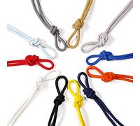 100% Cotton Round Hoodie Drawstring Cord with Tipped Ends Stoppers. 10mm Diameter Wide. Circular Rope 185cms Long. Transparent Locked End Tips,no Fraying. Neotrims. Red, 2PC