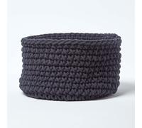100% Cotton Round Knitted Storage Basket Books & Cloths Storage Handmade Basket