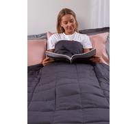 100% Cotton Sensory Sleep Therapy Weighted Blanket 125 x 180 cm 6kg OHS Charcoal 125cm x 180cm