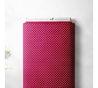 100% Cotton Sweet Pea Dot Polka Dot Shabby Chic Design Children Kids Craft Quality Fabric Material | 55" - 140 cm Wide (Per Metre, Cerise Pink)