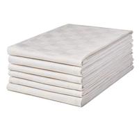 100% Cotton Tea Towel - Champagne Chequered Pattern, Pack of 6 | KitchenTowel Set | Absorbent, Strong, Quick Dry & Machine Washable | For Home Decor & Bathroom Accessories