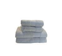 100% Cotton Towel Bundle (2 x Hand Towel, 2 x Bath Towel) Liddell White One Size