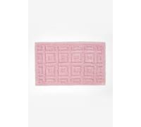 100% Cotton Tufted Tile Bath Mat Homescapes Pink One Size