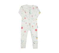 100% Cotton, Two-Way Zipper Baby Sleepsuit, Unisex Gender Neutral Onesie Romper for Boys and Girls, Double Zip, Footless with Fold Over Cuffs on Hands and Feet (0-3 Months)