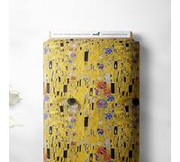 100% Cotton Van Gogh Artist Vintage Printed Design Quilting Kids Craft Dress Quality Sewing Premium Fabric Material | 55" - 140 cm Wide (per Fat Quarter, The Kiss)