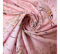 100% Cotton Vintage Novelty Floral Dress Material Craft Quilting Fabric - Perfect for Sewing Projects and Dress Making - Cotton Fabric by The Metre Clearance 44" (Pink Splash)