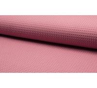 100% Cotton Waffle Honeycomb Pique Fabric Material - Old Rose, 1Mtr - 150cm x 100cm