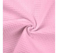 100% Cotton Waffle Honeycomb Pique Fabric Material Rose, 1Mtr 140cm x 100cm