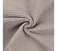 100% Cotton Waffle Honeycomb Pique Fabric Material Silver Grey, 1Mtr 140cm x 100cm