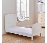 100% Cotton White Fitted Cot Bed Sheet, Twin Pack