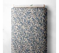 100% Cotton William Morris Willow Bough Printed Design Quilting Craft Dress Quality Sewing Fabric Material | 55" - 140 cm Wide (per Metre, Azure)