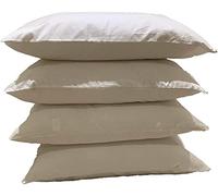 100% Cotton Zippered Pillow Protectors Covers-Anti Allergy-Stain Resistant-Anti Bed Bug and Dust Mite Proof Pillow Colour White Available in Different Pairs 74x 48cm (3 Pair Pack)