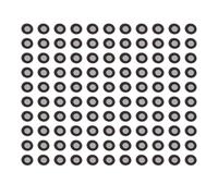 100 Count 3D Scanning Tracking Dots - Aluminum Coated 3mm Inner and 6mm Outer Diameter High Reflectance Reference Point Markers - Weather Proof Magnetic Scanning Markers