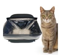 100 Count Cat Litter Box Liners for Automatic Cat Litter Box and Litter Box Robot 4/3, Heavy-Duty, Sensor-Compatible Waste Drawer Bags - Durable, easy to-Use Transparent