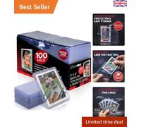 100-Count Clear Top Loaders & Card Sleeves for Collectors - Superior Protection