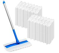 100 Count Dry Sweeping Cloths Compatible with Swiffer Sweeper Mop, Heavy Duty Pet Sweeping Pads Refills, Disposable Duster Mop Pads Refills for Hardwood Floor Dust and Pet Hair Cleaning