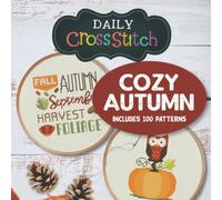 100 Cozy Autumn Counted Cross Stitch Patterns: Daily Cross Stitch 100 Cozy Autumn Book