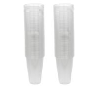 URBNLIVING 568ml Clear Strong Plastic Full Pint Glasses - Large Disposable Reusable Coffee Cups & Milkshake Glasses UKCA Cups for Camping Travel Parties Events BBQs Weddings & Bars