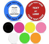 100 Custom Plastic Poker Chips,Personalized Beer or Drink Tokens,Add Your Own Image/Text/Logo on a Chip Double Sided Printing