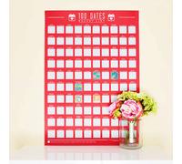 100 Dates Scratch Poster